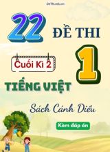 Tuyển tập 22 Đề thi cuối học kì 2 môn Tiếng Việt Lớp 1 Cánh Diều (Kèm đáp án)